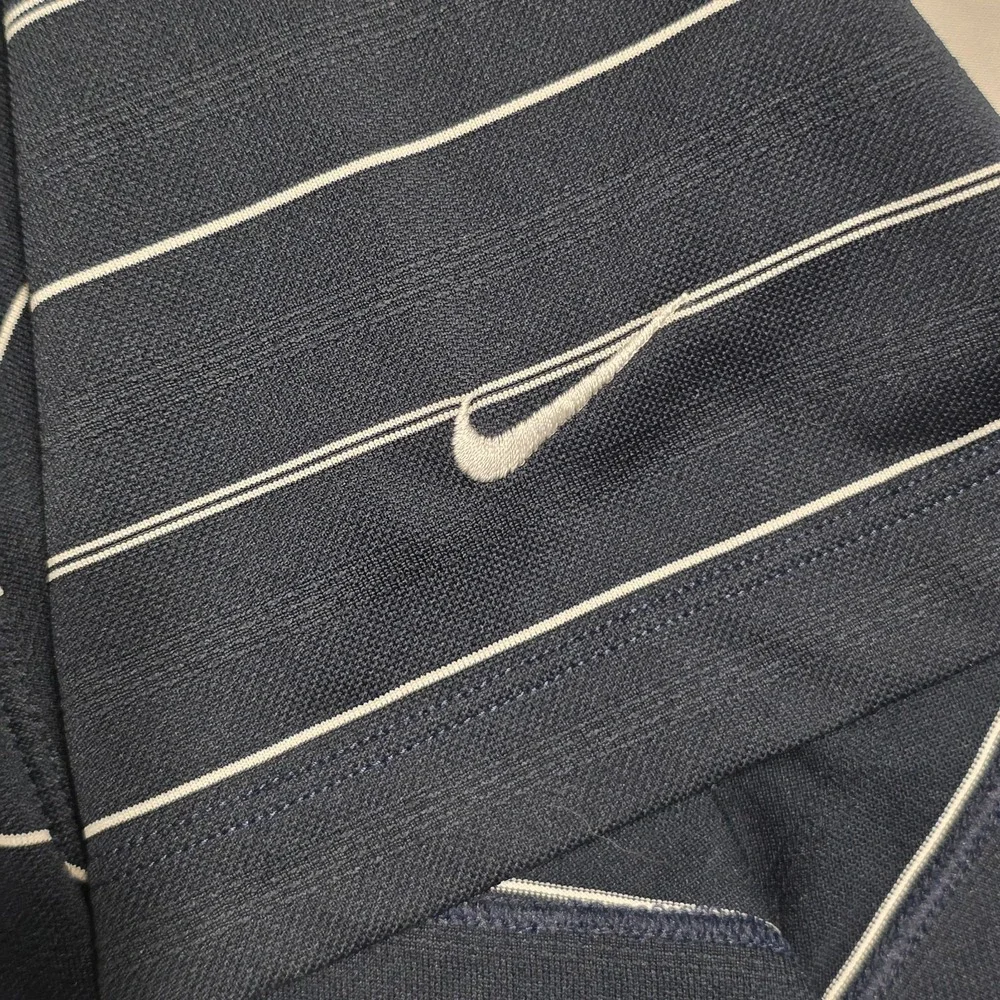 Nike Golf Dri-FIT Polo Men's L Palos Verdes Golf Club Navy Striped Shirt